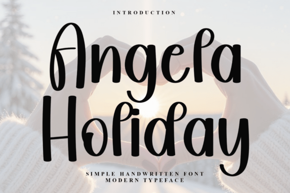 Angela Holiday Font: Festive Branding for Small Business