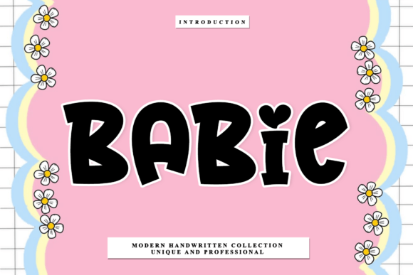 Babie Font: A Rhythmic Script for Handmade Products