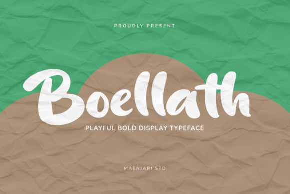 Boellath Font: Bold & Bubbly Type for Crafts