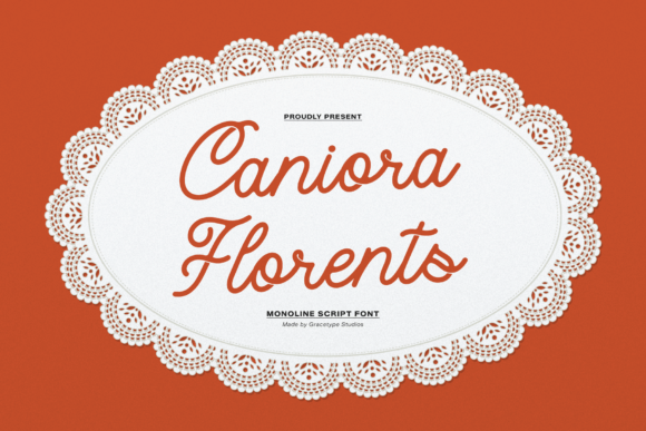Caniora Florents Font for Cozy Vintage Labels