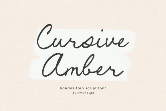 Cursive Amber Font: Elevating Handmade Labels