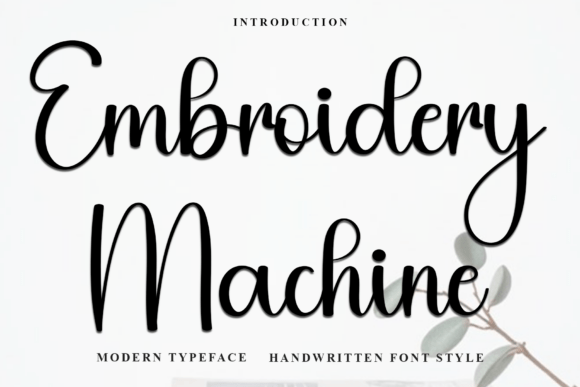Embroidery Machine Font: A Web Design Review