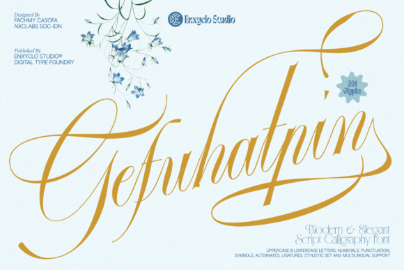 Gefuhatpin Font Review: Elegant Script for Editorial Design