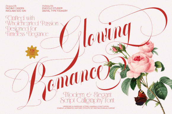 Glowing Romance Font: Elevating Digital Brand Identity