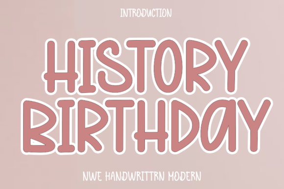 History Birthday Font: Elegant Script for Branding