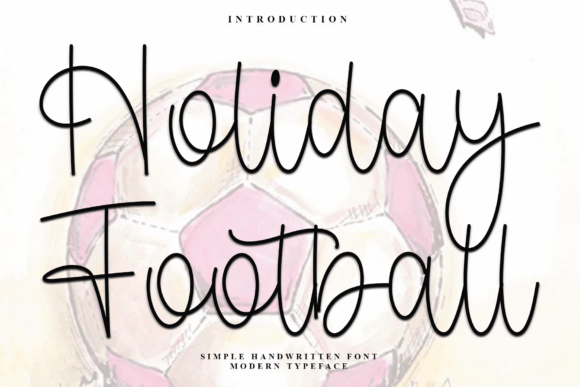 Holiday Football Font: Soft Script for Business Branding