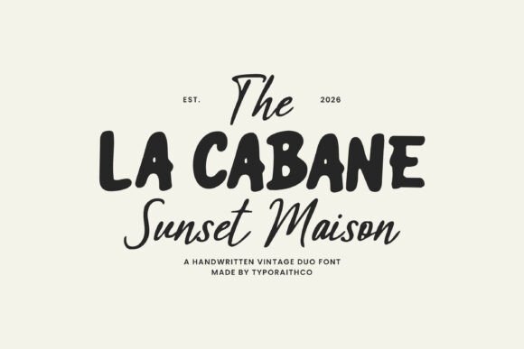 La Cabane Font: A Designer’s Guide to Vintage Branding