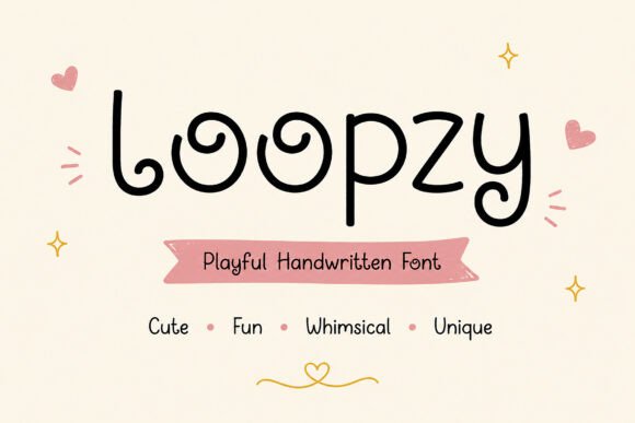 Loopzy Font: Whimsical Typography for Editorial Design