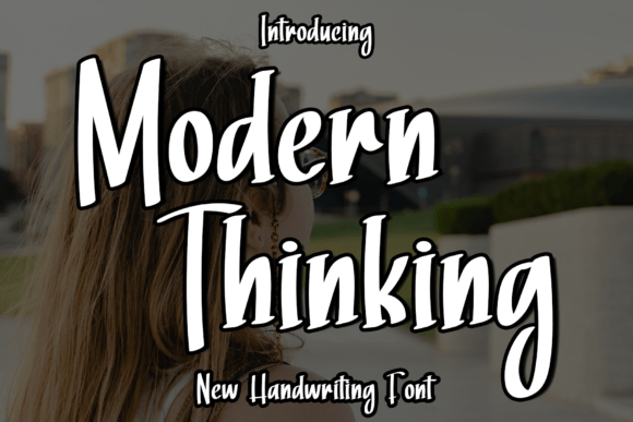 Modern Thinking Font for Elegant Craft Projects