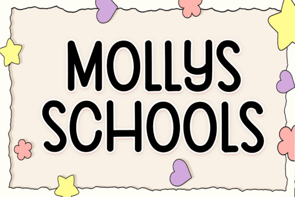 Mollys Schools Font: A Handwritten Touch for Branding