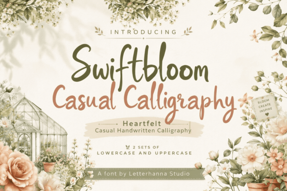 Swiftbloom Font: Organic Script for Editorial Design