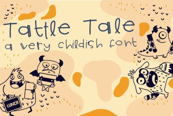 Tattle Tale Font: Organic Handwritten Style for Web Design