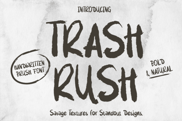 Trash Rush Font: Adding Texture to Editorial Design